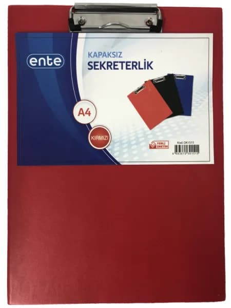 ENTE A4 SEKRETERLİK KAPAKSIZ KIRMIZI